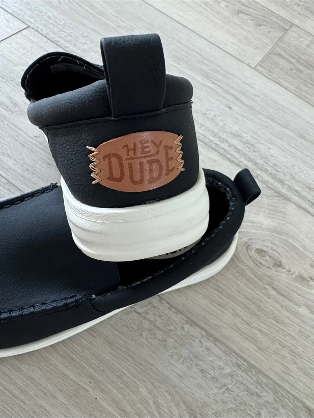 Hey Dude Black Casual Slip-On Loafers